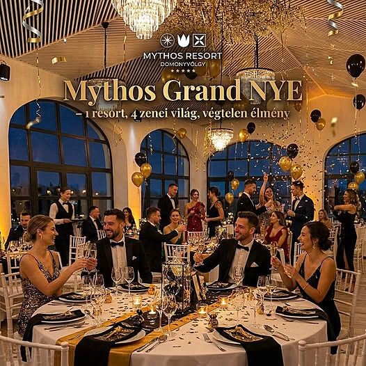 Szilveszteri buli Domony 2026 - Köszöntsd az új évet a Mythos Resort ötcsillagos környezetében!