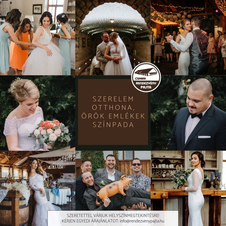 Esküvő Békéscsabán, tágas, egyedülálló esküvőhelyszín a Csabai Rendezvénypajtában