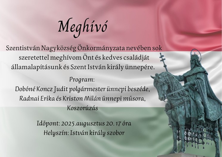 2025. augusztus 20. Szentistván. Államalapítás és Szent István király ünnepe