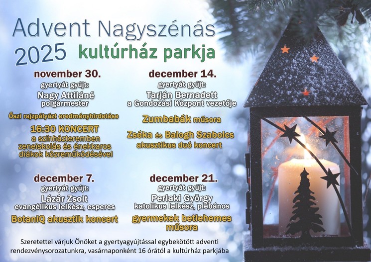 Advent Nagyszénás 2025