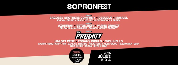 SopronFest 2026 - Nyári zenei fesztivál és kulturális ünnep Sopronban
