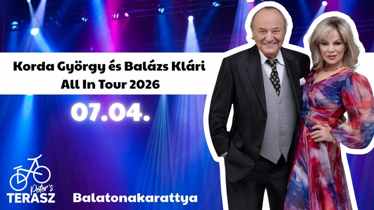 Korda All In Tour 2026 - Korda György és Balázs Klári koncert 