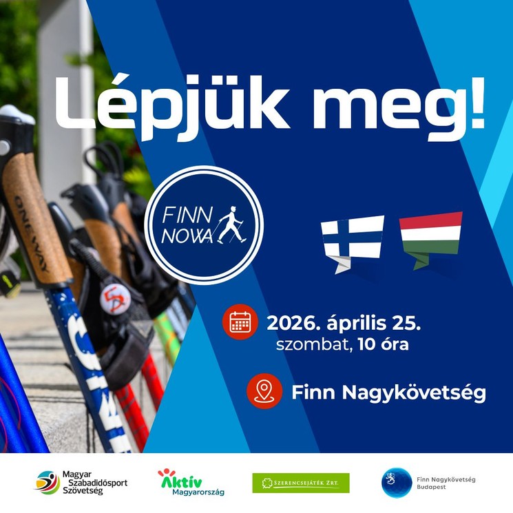 Finn Nowa 2026 - Nordic walking program Budapest