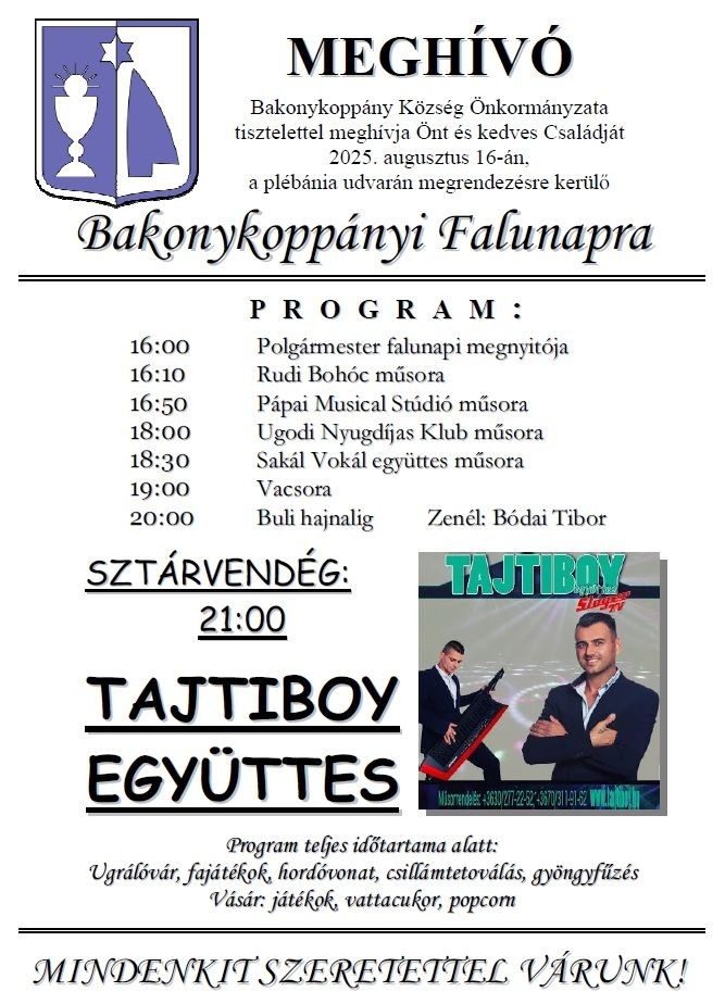 Bakonykoppány falunap 2025