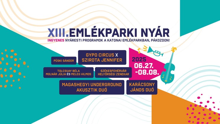 Emlékparki Nyár Pákozd. Zene, irodalom, festészet a Katonai Emlékparkban