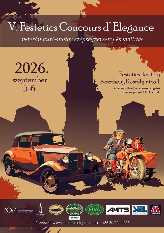 Festetics Concours d`Elegance 2026 Keszthely - Veterán autó-motor szépségverseny és kiállítás