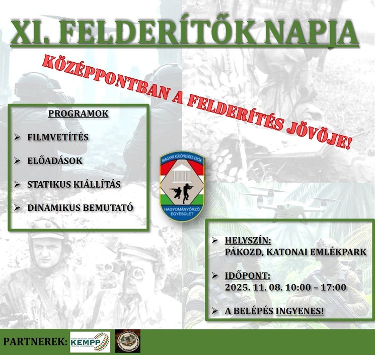 Felderítők Napja. Évadzáró és Katonai Felderítők Napja a Pákozdi Katonai Emlékparkban