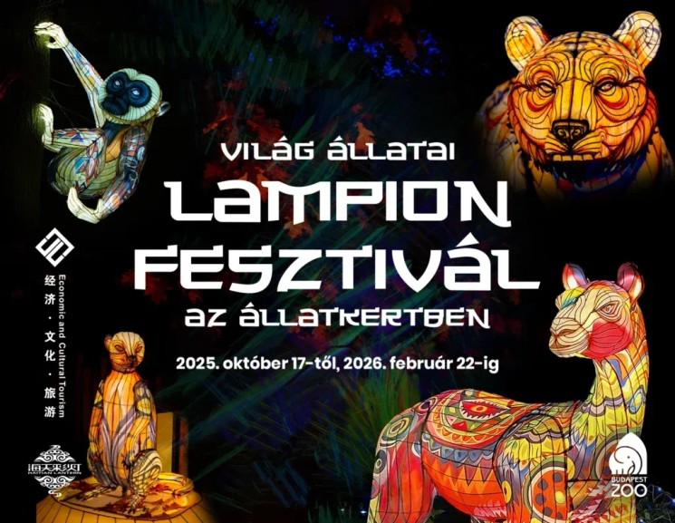 Kínai Lampion Fesztivál 2026 Budapest - Világ állatai fényfesztivál az Állatkertben