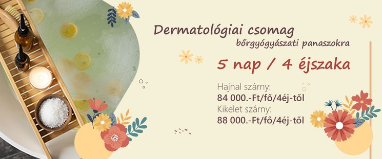 Gyógyfürdő bőrbetegségekre, várjuk gyógyszállodánkban Mezőkövesden 