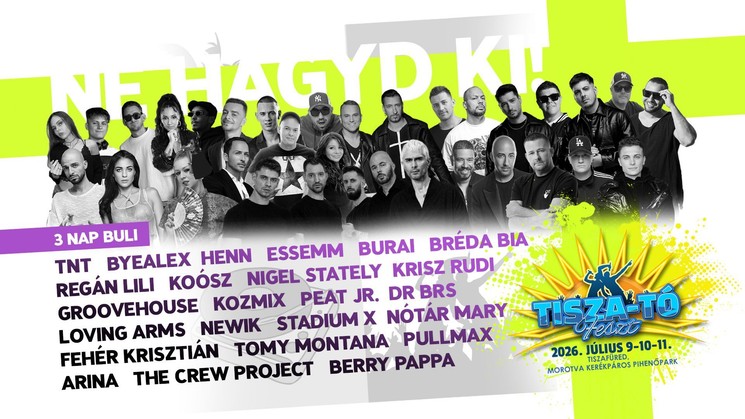 Tiszafüredi programok 2026 -  Események, rendezvények