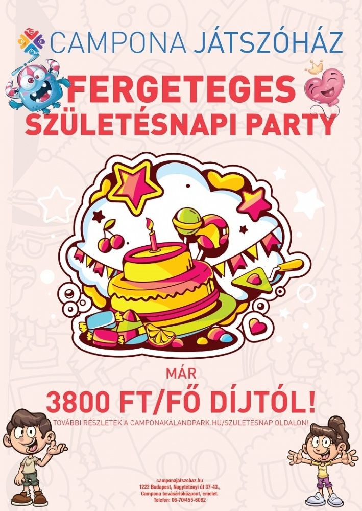 Élmény szülinap 2026 -  tematikus játszóházi szülinapok kedvenceiddel Budapesten