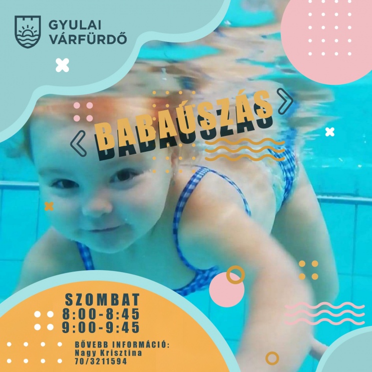Babaúszás Gyulán AquaPalotában 2026 - játékos vízi élmények minden szombaton