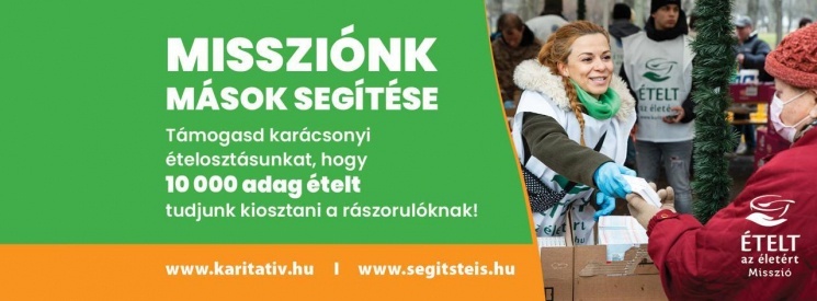 Ételosztások Budapesten és vidéken 2026