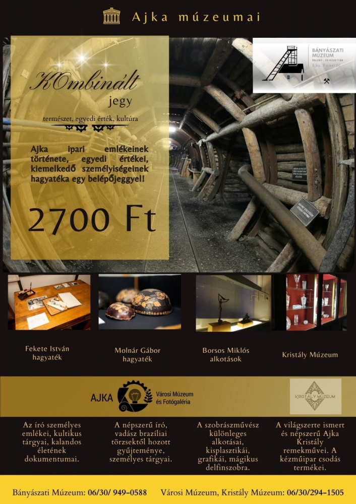 Ajka története 2026. Ismerd meg Ajka múltját és értékeit kombinált múzeumi belépőnkkel!