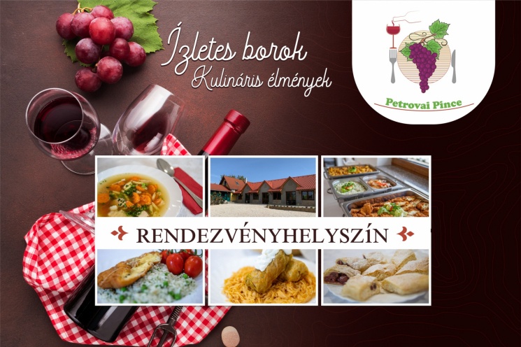 Osztálytalálkozó helyszín a monori Strázsa-hegyen, panorámás Petrovai Pince Rendezvényházunkban