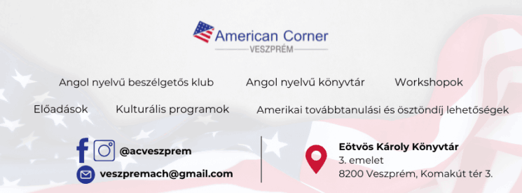 American Corner program 2026 Veszprém Eötvös Károly Könyvtár