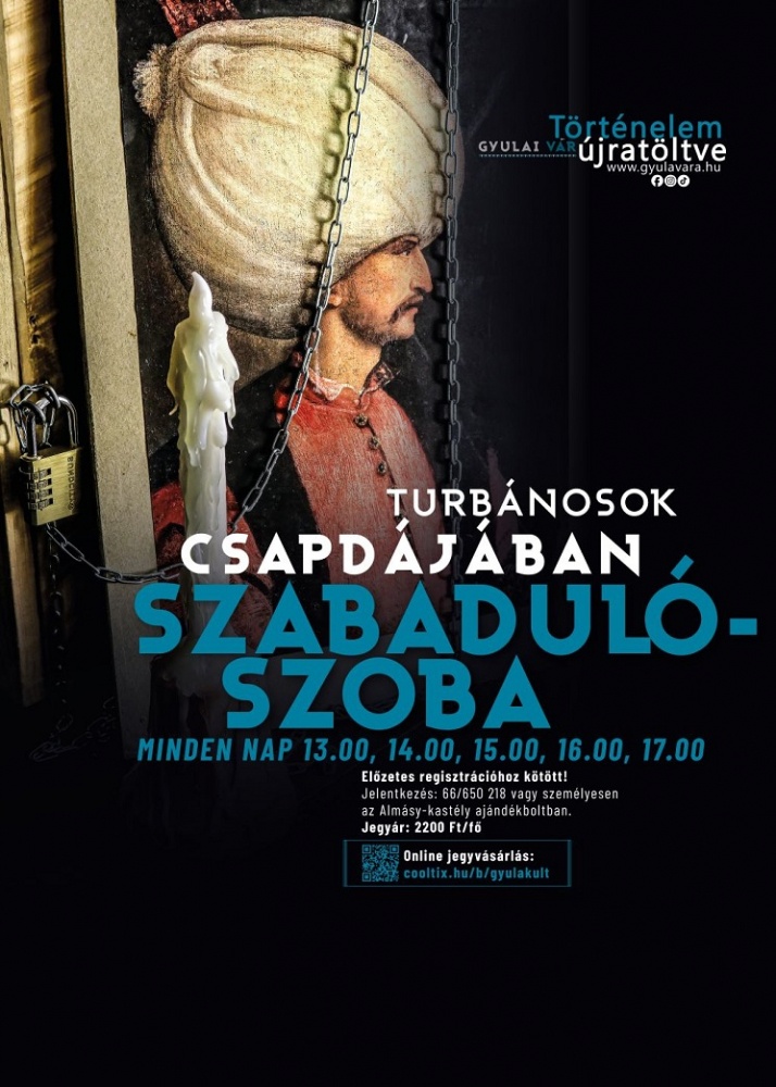 Szabadulószoba a Gyulai várban 2026 - Turbánosok csapdájában