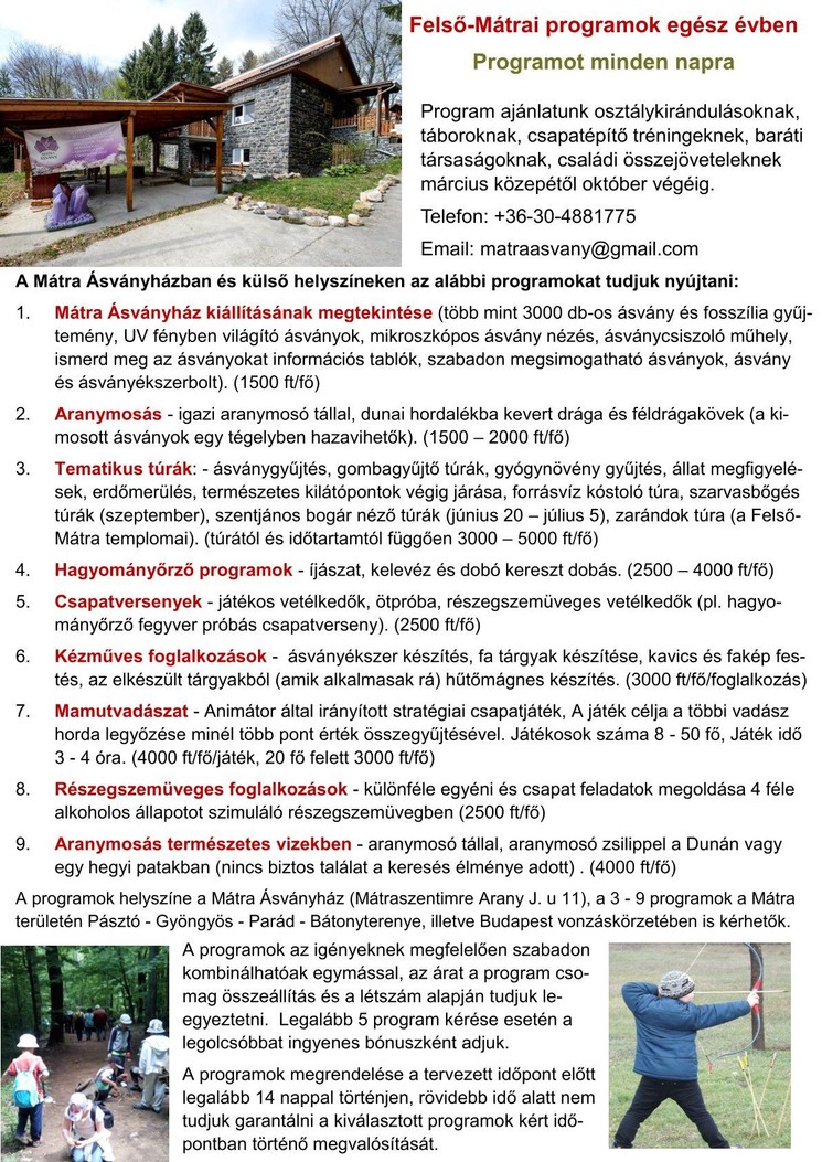 Mátra Ásványház Múzeum és Ásványbolt Mátraszentimre