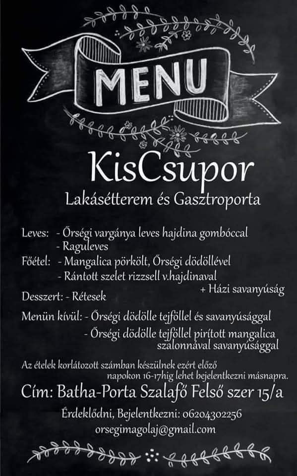 Batha Porta - Kiscsupor Lakásétterem és Gasztroporta Szalafő