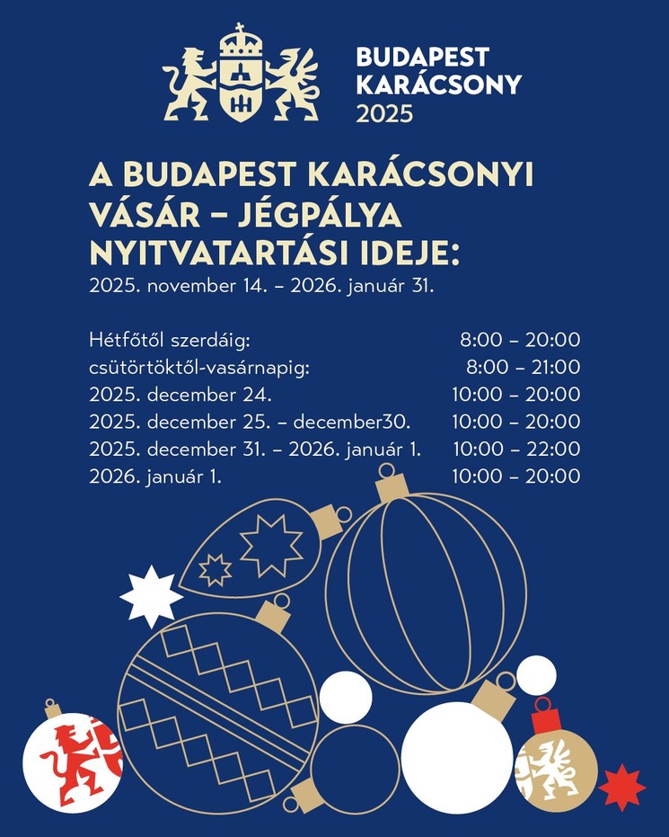 Városháza Park Jégpálya Budapest 2026