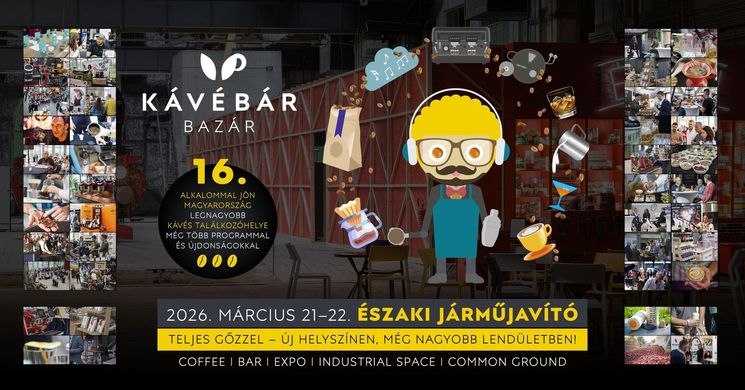 Kávé kiállítás 2026 - Kávébár Bazár 