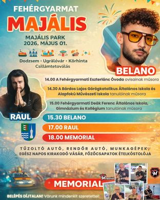 Majális Fehérgyarmat 2026