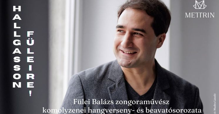 Fülei Balázs zongoraest 2026 Budapest. Dallamok és ritmusok, történetek zongorára 
