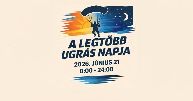 A legtöbb ejtőernyős ugrás napja 2026 Dunaújváros