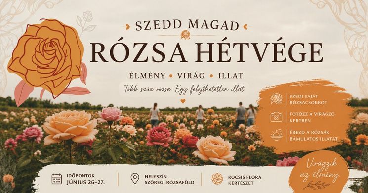 Rózsa szedés 2026- Szedd magad rózsa Szőregen