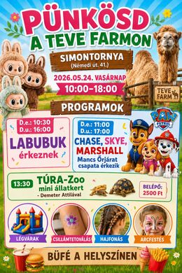 Pünkösd Simontornya 2026 - Pünkösd a Tevefarmon