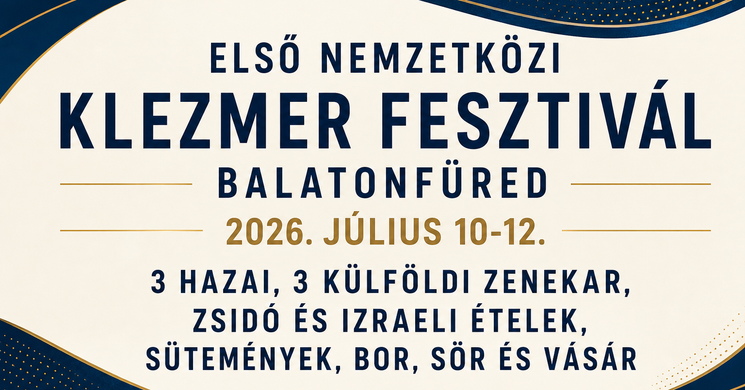 Klezmer Fesztivál 2026 Balatonfüred