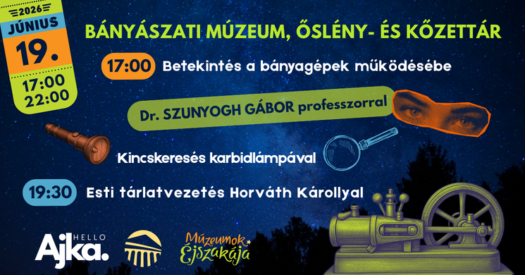 Ajkai Bányászati Múzeum programok 2026