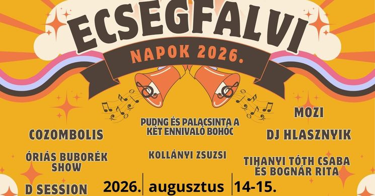 Falunap Ecsegfalva 2026 - Ecsegfalvi Napok