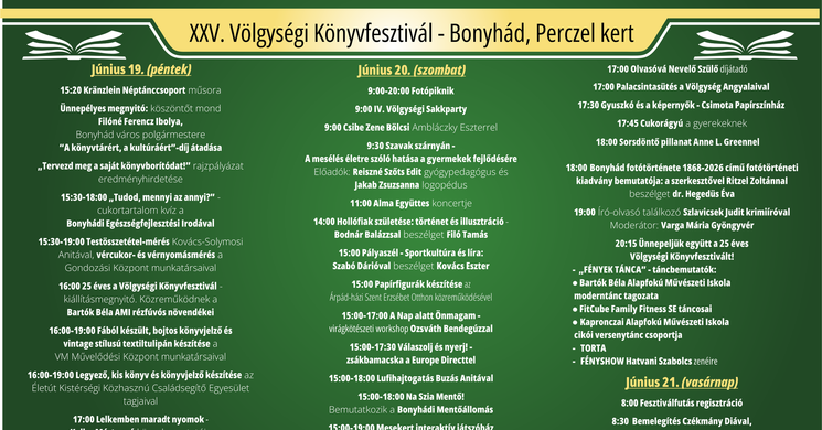 Völgységi Könyvfesztivál 2026 Bonyhád