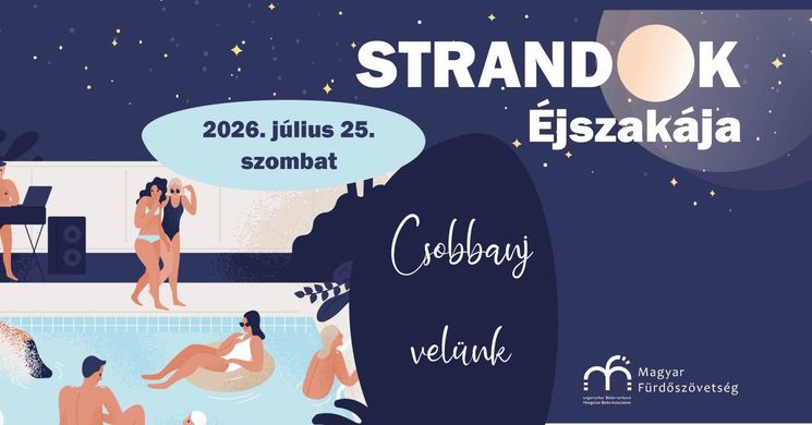 Éjszakai fürdőzés Martfű 2026 - Strandok Éjszakája