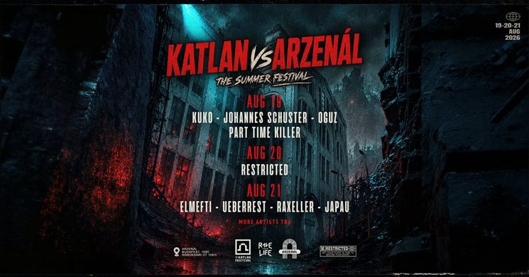 Katlan Festival 2026 Budapest - Katlan vs. Arzenál: The Summer Festival