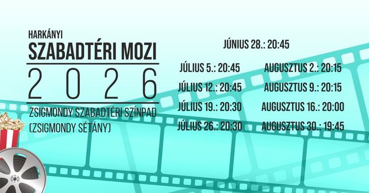 Szabadtéri mozi Harkány 2026