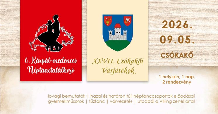 Kárpát-medencei Néptánctalálkozó Csókakő 2026