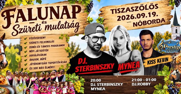 Tiszaszőlős Falunap 2026