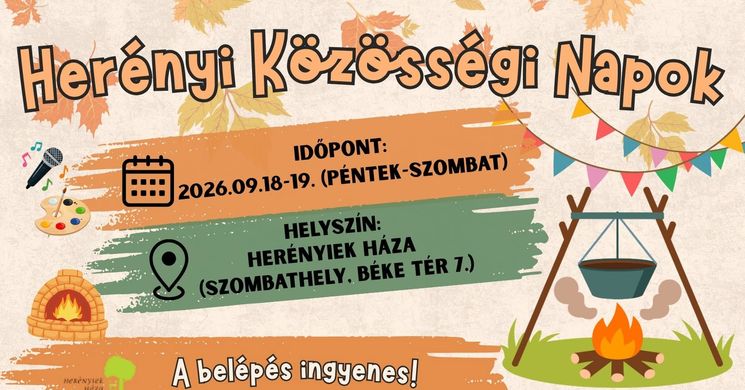 Herényi Esszenciák 2026 Szombathely-Herény - Herényi Közösségi Napok