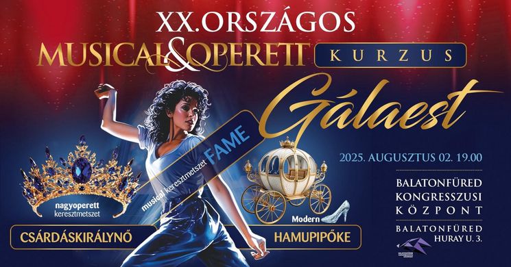 Országos Musical és Operettkurzus Gálaest 2025 Balatonfüred