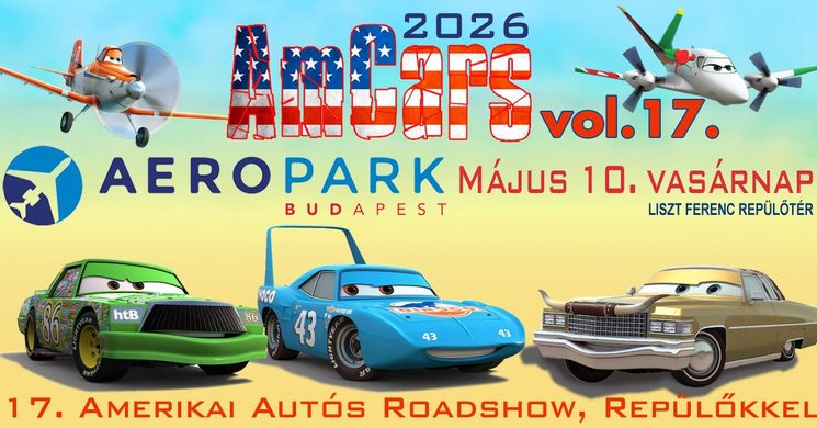 Amerikai autós roadshow 2026 - AmCars Amerikai autós roadshow repülőkkel az Aeroparkban