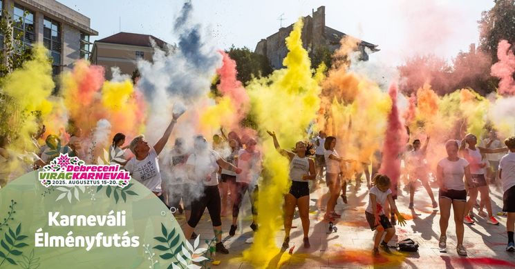 Karnevál futás 2025 Debrecen. Élményfutás a Virágkarneválon