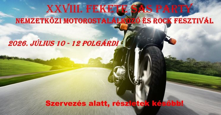 Fekete Sas Motoros Találkozó 2026 Polgárdi