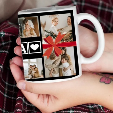 Karácsonyi ajándékcsomag egyedi bögrével