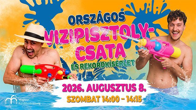 Országos vízipisztolycsata hazai fürdőinkben