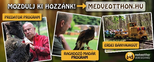 Veresegyházi Medveotthon látogatás egész évben