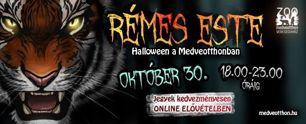 Halloween a Veresegyházi Medveotthonban 2026. október 30-án