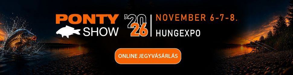 Pontyshow 2026. november 6-8. Magyarország egyik legnagyobb horgászkiállítása