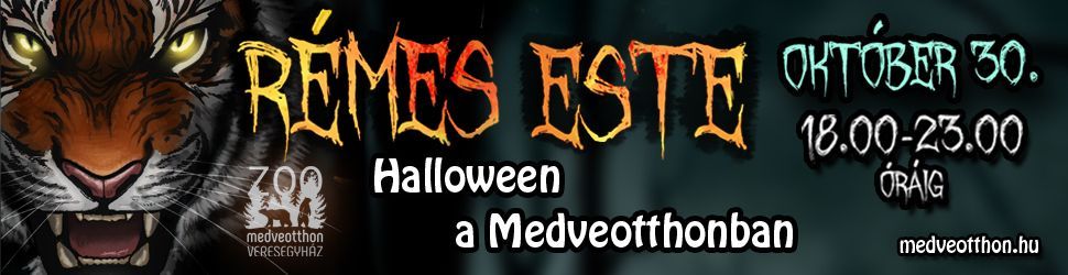 Halloween a Veresegyházi Medveotthonban 2026. október 30-án